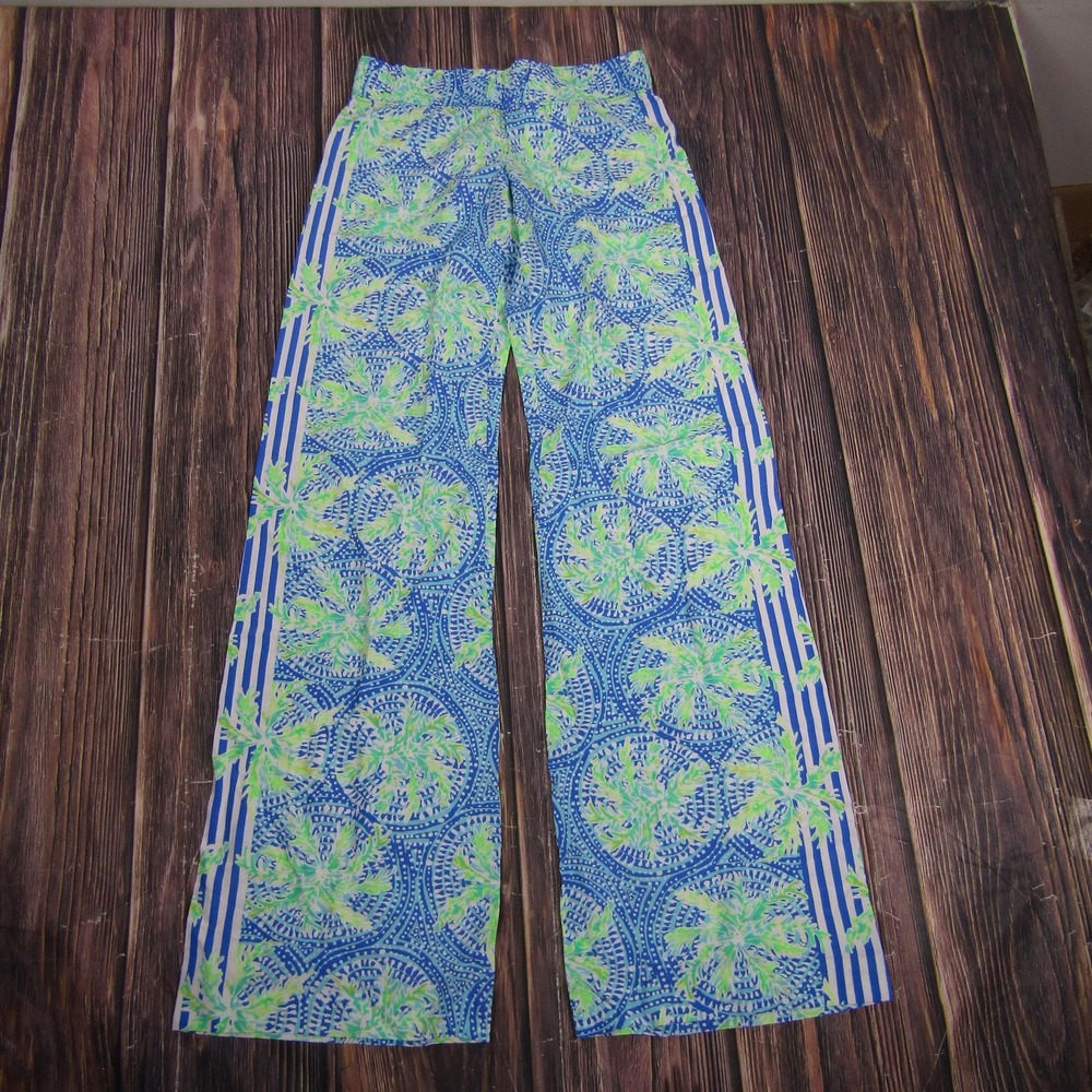 Lilly Pulitzer Pants‎ Womens XXS Bal Harbour Palazzo Tropical Print New